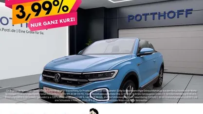 Blau Gebraucht 2023 VW T-Roc Cabriolet Move Cabrio | 23.777 € (Guter Preis)
