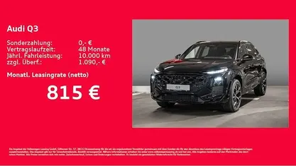 Neu Audi Q3 Ambiente 265 PS (194 kW) 2026 Schwarz SUV