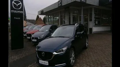 Deep crystal blue Gebraucht 2024 Mazda 6 Takumi-Line Kombi | 31.490 € (Fairer Preis)