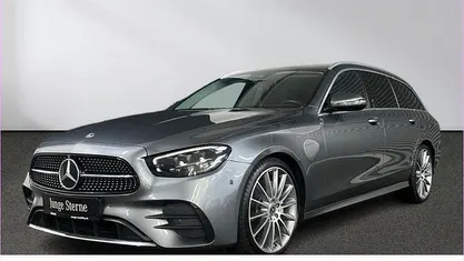 Gebraucht Mercedes E220 AMG line 194 PS (142 kW) 2021 Lack selenitgrau Kombi