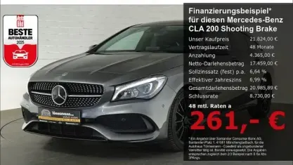 Gebraucht Mercedes CLA200 Shooting Brake Style 156 PS (114 kW) 2019 Grau Kombi