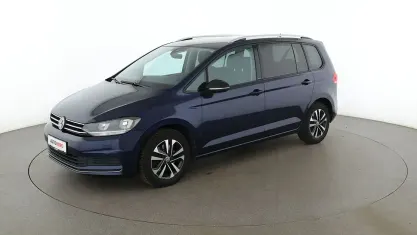 Gebraucht VW Touran IQ Drive 150 PS (110 kW) 2019 Blau Van / Kleinbus