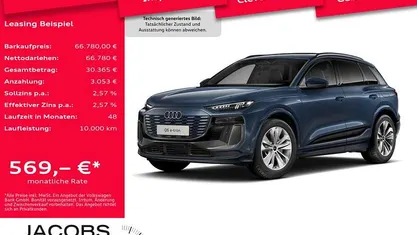 Blau Gebraucht 2025 Audi Q6 e-tron S-Line SUV | 66.780 € (Guter Preis)