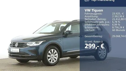 Usata VW Tiguan Life 245 CV (180 kW) 2022 Blu SUV