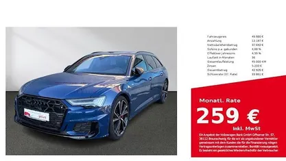 Ascariblau Gebraucht 2024 Audi A6 S-Line Kombi | 49.880 € (Fairer Preis)