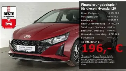 Gebraucht Hyundai i20 Trend 101 PS (74 kW) 2025 Rot Kleinwagen