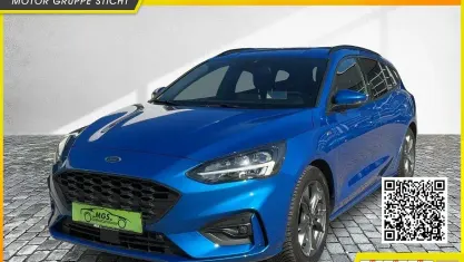 Gebraucht Ford Focus ST-Line 125 PS (91 kW) 2021 Blau Kombi