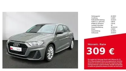 Usata Audi A1 Sportback S-Line 110 CV (80 kW) 2023 Grigio Utilitaria