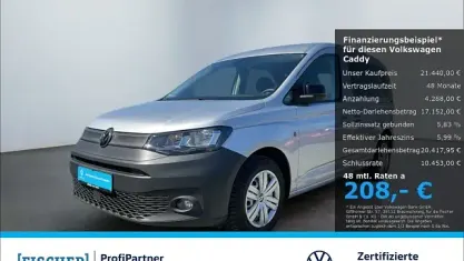 Gebraucht VW Caddy Basis 114 PS (83 kW) 2022 Silber Van / Kleinbus