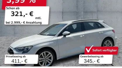 Gebraucht Audi A3 S-Line 204 PS (150 kW) 2025 Weiß Limousine