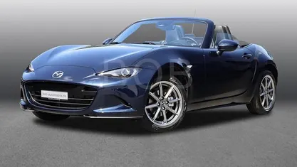 Deep crystal blue (blau) Gebraucht 2025 Mazda MX5 Exclusive-Line Cabrio | 29.444 € (Fairer Preis)