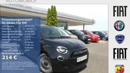 Neu Fiat 500 Icon 65 PS (47 kW) 2026 Schwarz Limousine