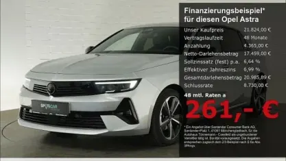 Używany Opel Astra 131 KM (96 kW) 2024 Srebrny Sedan/Limuzyna