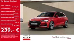 Progressivrot metallic Gebraucht 2024 Audi A3 Sportback S-Line Limousine | 35.970 € (Guter Preis)