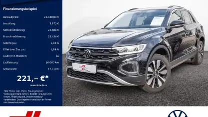 Gebraucht VW T-Roc Move 150 PS (110 kW) 2023 Schwarz / deep black (metallic) SUV
