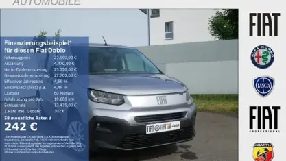 Neu Fiat Doblò Comfort 131 PS (96 kW) 2026 Libeccio blau metallic Van / Kleinbus