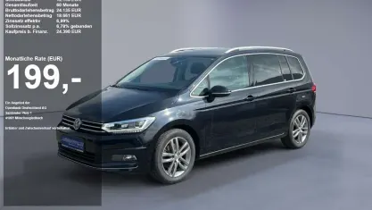 Gebraucht VW Touran Highline 150 PS (110 kW) 2020 Deep black met Van / Kleinbus
