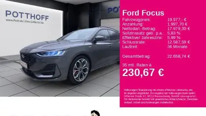 Gebraucht Ford Focus ST-Line X 120 PS (88 kW) 2024 Magneticgrau (metallic) Limousine