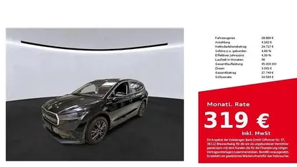 Gebraucht Skoda Enyaq iV Comfort 150 kW (204 PS) 2022 Blackmagic perleffekt SUV