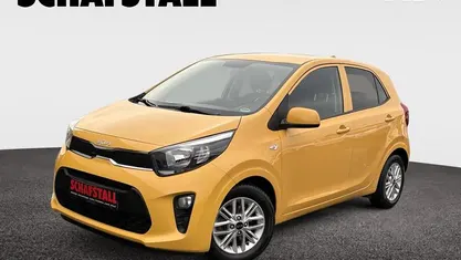 Gebraucht Kia Picanto DREAM-TEAM Edition 67 PS (49 kW) 2022 Gelb ((b2y) honey bee yellow met.) Kleinwagen