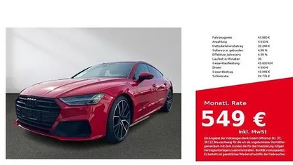 Gebraucht Audi A7 Sportback S-Line 265 PS (194 kW) 2022 Tangorot metallic Kleinwagen
