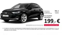 Schwarz Gebraucht 2024 Audi A3 Sportback Advanced Limousine | 30.733 € (Fairer Preis)