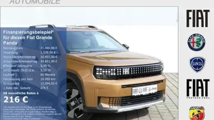 Neu Fiat Grande Panda La Prima 110 PS (80 kW) 2026 Luna bronze metallic Kleinwagen