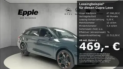 Blau Neu 2025 Cupra Leon VZ Kombi | 47.990 € (Fairer Preis)