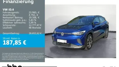 Gebraucht VW ID.4 Pure 108 kW (148 PS) 2023 Blau SUV