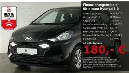 Neu Hyundai i10 Select 63 PS (46 kW) 2025 Phantom black Kleinwagen