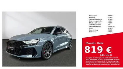 Second-hand Audi RS3 Sportback 400 CP (294 kW) 2025 Gri Hatchback