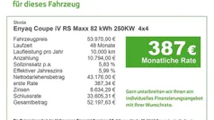 Rot Gebraucht 2025 Skoda Enyaq iV RS SUV | 53.970 € (Fairer Preis)