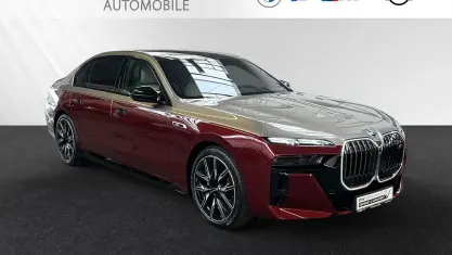 Ny BMW i7 484 kW (659 HK) 2025 Rød Sedan