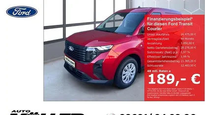 Neu Ford Transit Trend 101 PS (74 kW) 2025 Rot Van
