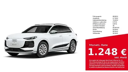 Neu Audi Q6 e-tron Performance 225 kW (306 PS) 2026 Gletscherweiß SUV