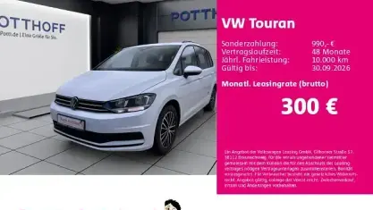 Gebraucht VW Touran Comfortline 150 PS (110 kW) 2023 Pure white Van / Kleinbus