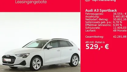Weiß Gebraucht 2025 Audi A3 Sport Limousine | 36.552 € (Fairer Preis)