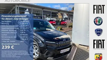 Gebraucht Jeep Avenger Altitude 101 PS (74 kW) 2024 Schwarz SUV