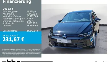 Gebraucht VW Golf VIII Life 116 PS (85 kW) 2024 Schwarz Limousine