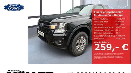 Schwarz Neu 2025 Ford Ranger XLT Abholung | 44.985 € (Guter Preis)