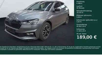 Gebraucht Skoda Fabia Monte Carlo 116 PS (85 kW) 2025 Graphitegrau metallic Kleinwagen