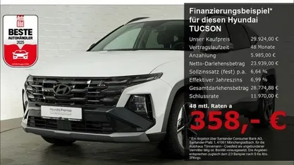 Serenity white (metallic) Gebraucht 2025 Hyundai Tucson Trend SUV | 29.924 € (Superpreis)
