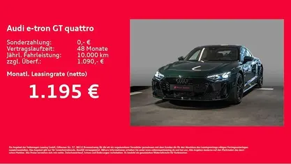 Neu Audi e-tron GT quattro Ambiente 430 kW (585 PS) 2026 Grün Limousine