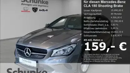 Gebraucht Mercedes CLA180 Shooting Brake 122 PS (89 kW) 2016 Grau Kombi