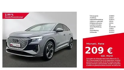 Gebraucht Audi Q4 Sportback e-tron Ambiente 125 kW (170 PS) 2022 Kieselgrau SUV