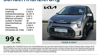 Grau Neu 2025 Kia Picanto Vision Kleinwagen | 16.350 € (Guter Preis)