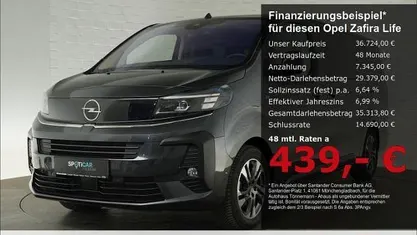 Gebraucht Opel Zafira Life Edition 177 PS (130 kW) 2024 Grau Van / Kleinbus