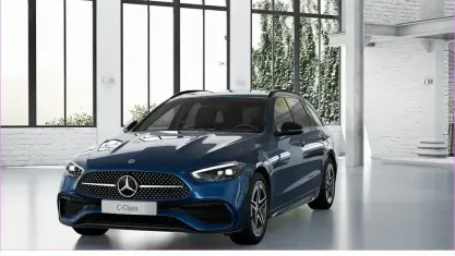 Gebraucht Mercedes C220 AMG 200 PS (147 kW) 2022 Blau Limousine