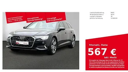 Gebraucht Audi A6 Sport 286 PS (210 kW) 2025 Mythosschwarz metallic Kombi