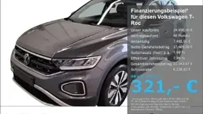 Gebraucht VW T-Roc Goal 116 PS (85 kW) 2025 Grau SUV